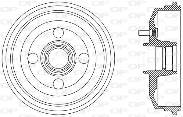 OPEN PARTS Piduritrummel BAD9058.40